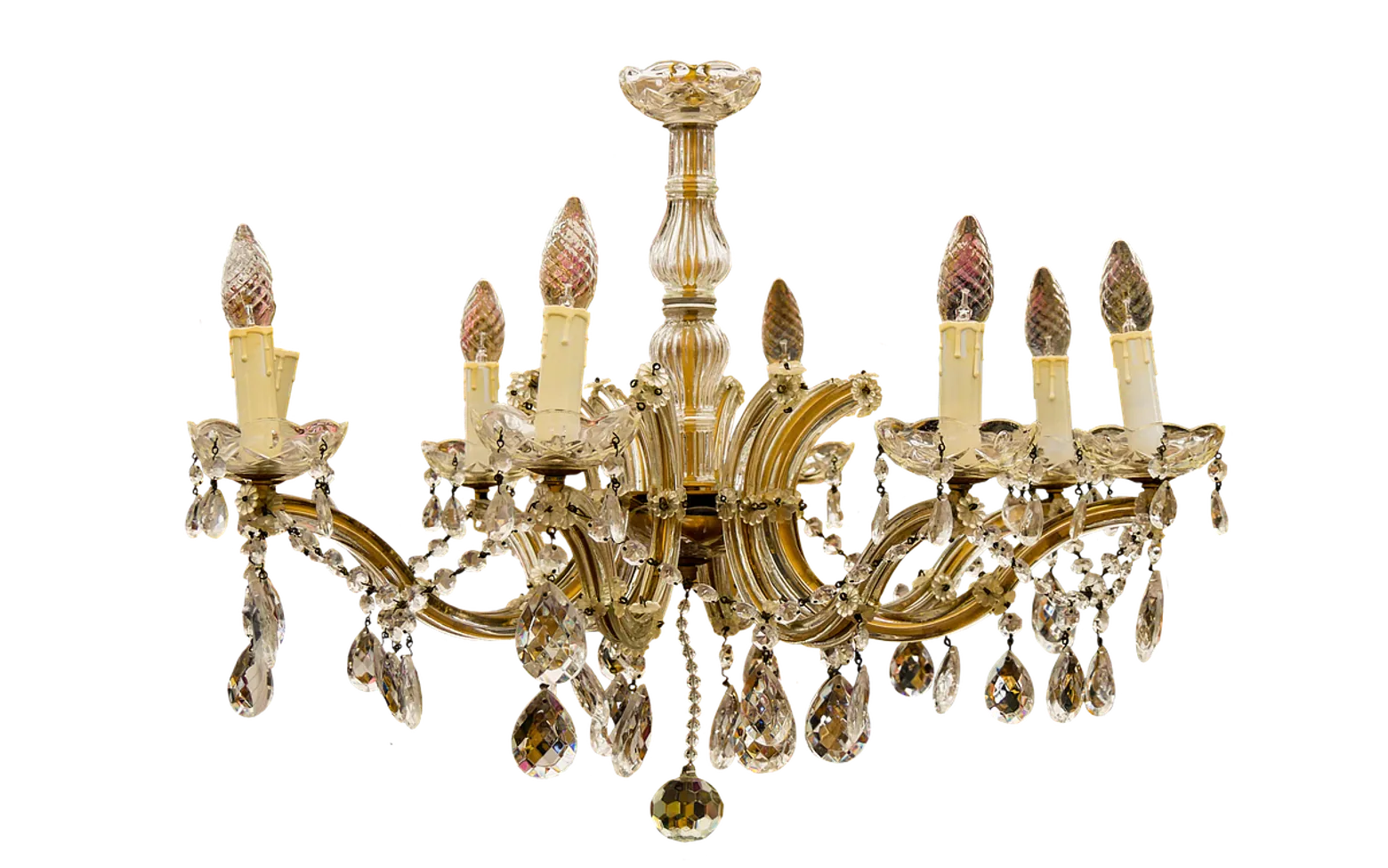 Chandelier, lamp and isolated