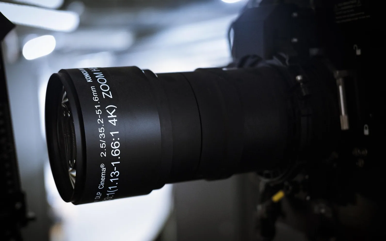 Movie theater, cinema and lens