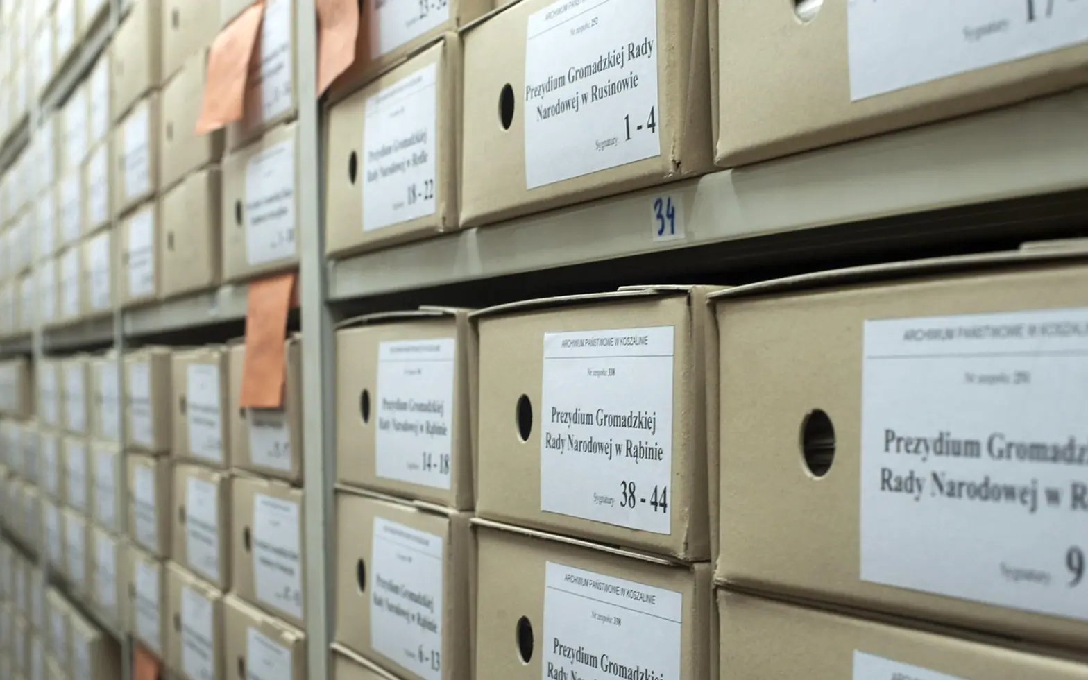 Archive, boxes and documents