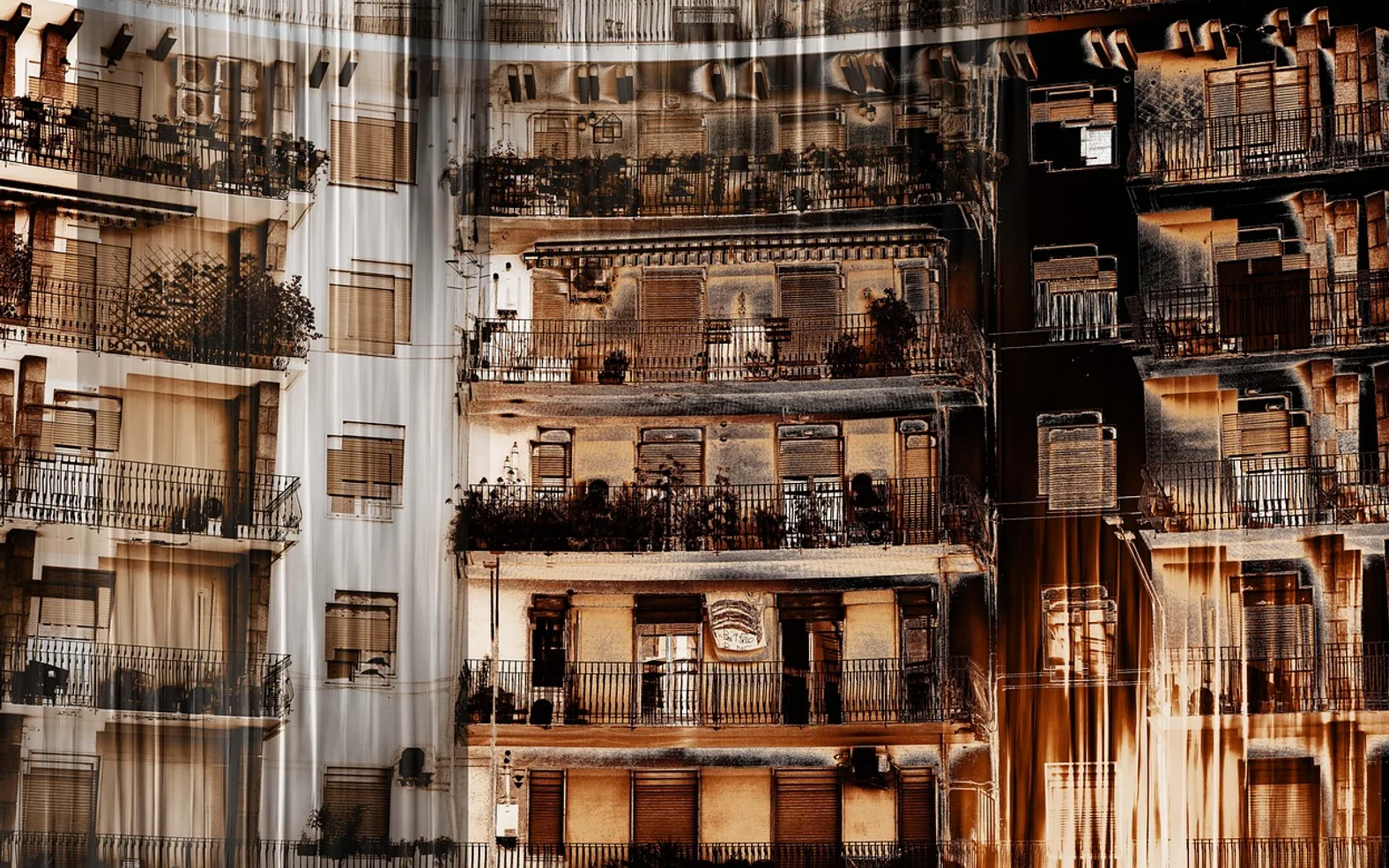 Building, facade and blur